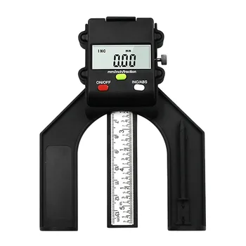 

Professional Tools LCD Digital Depth 0.1mm Gauge Digital Tread Depth Gauge Magnetic Self Standing Aperture 80mm Handheld Routers
