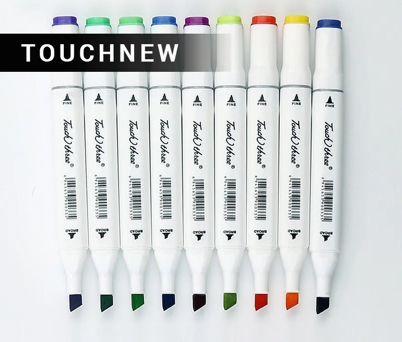 

New Double-head Pen Student Comic Painting Touch Quality Goods Oiliness Colour art supplies marker Three generations