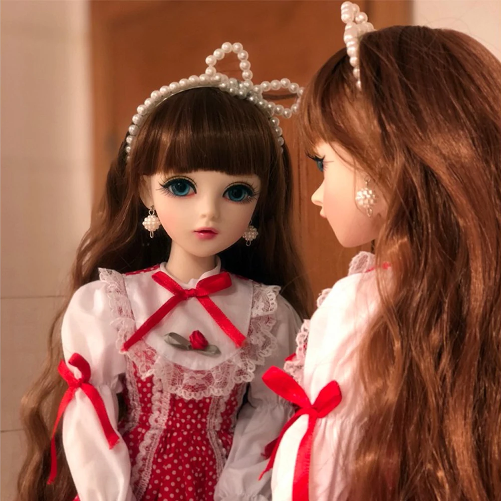 BJD 1/3 куклы для девочек коричневые глаза с BJD одежда парики обувь макияж ручной работы красивые игрушки силиконовые Reborn невесты BJD кукла