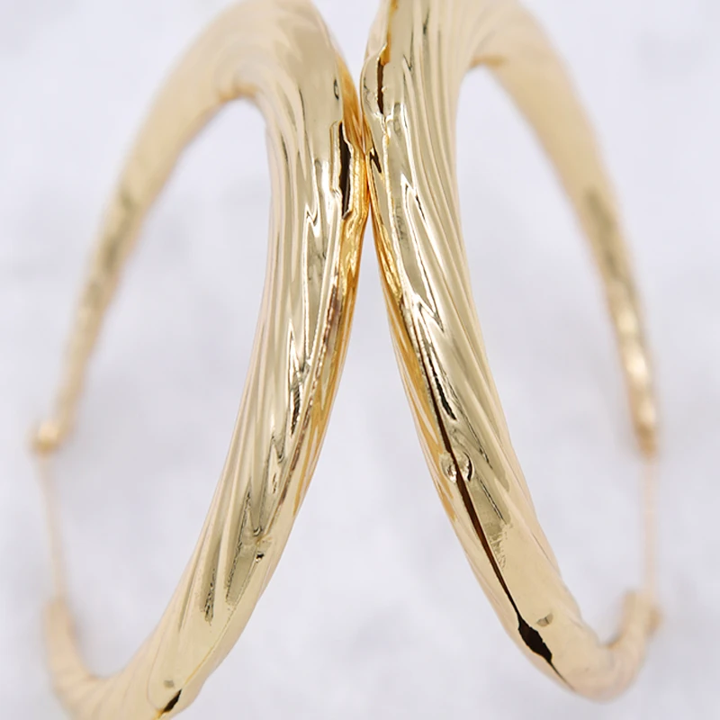 Новое поступление большие круглые серьги женские Basketball wives Золотое кольцо Круглые бамбуковые Модные Преувеличенные ювелирные изделия