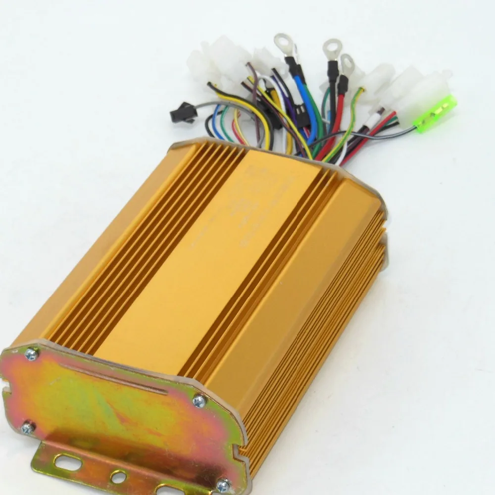 

48V-60V 600W 32Amax BLDC Motor Controller Electric Bike Tricycle Controller Driver with Golden Casing