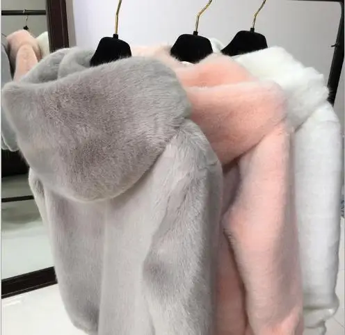 Женская Шуба из искусственного меха Clobee теплая шуба большие размеры Z256|furry coat|faux