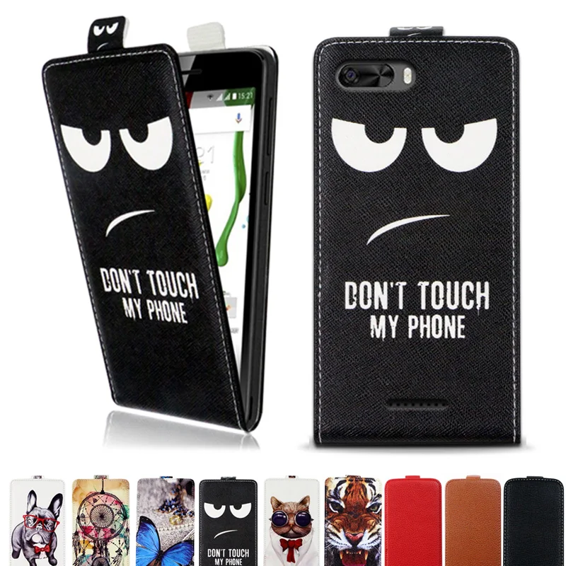

Printed Cool Cartoon Butterfly Tiger Owl Flip Up and Down Leather Case Cover for BQ BQ-5508L Next LTE