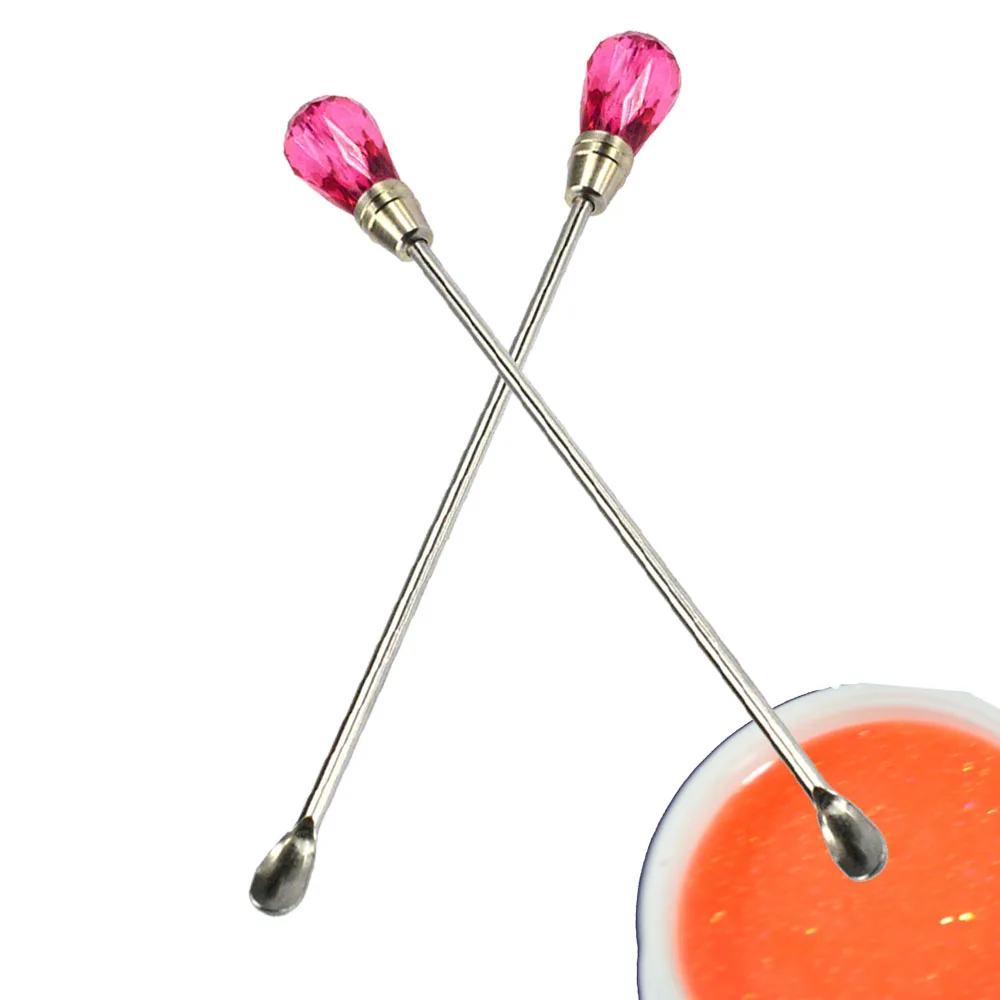 1PCS Pro Spoon Nail Art Stirring Rod Tools Mixing Stir Acrylic Powder