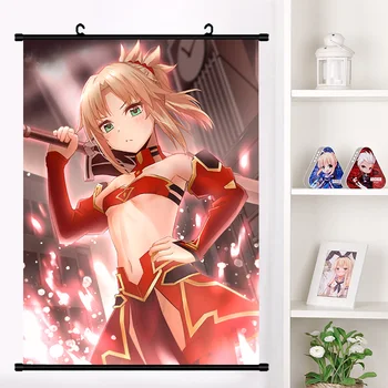 

Japanese Anime Game Fate/Apocrypha Mordred Cosplay Wall Scroll Mural Poster Wall Hanging Poster Home Decor Collection Gifts