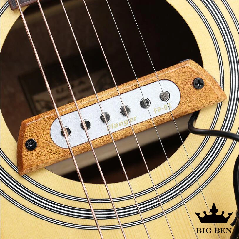 Acoustic guitar double coil strong pickup no punch no battery