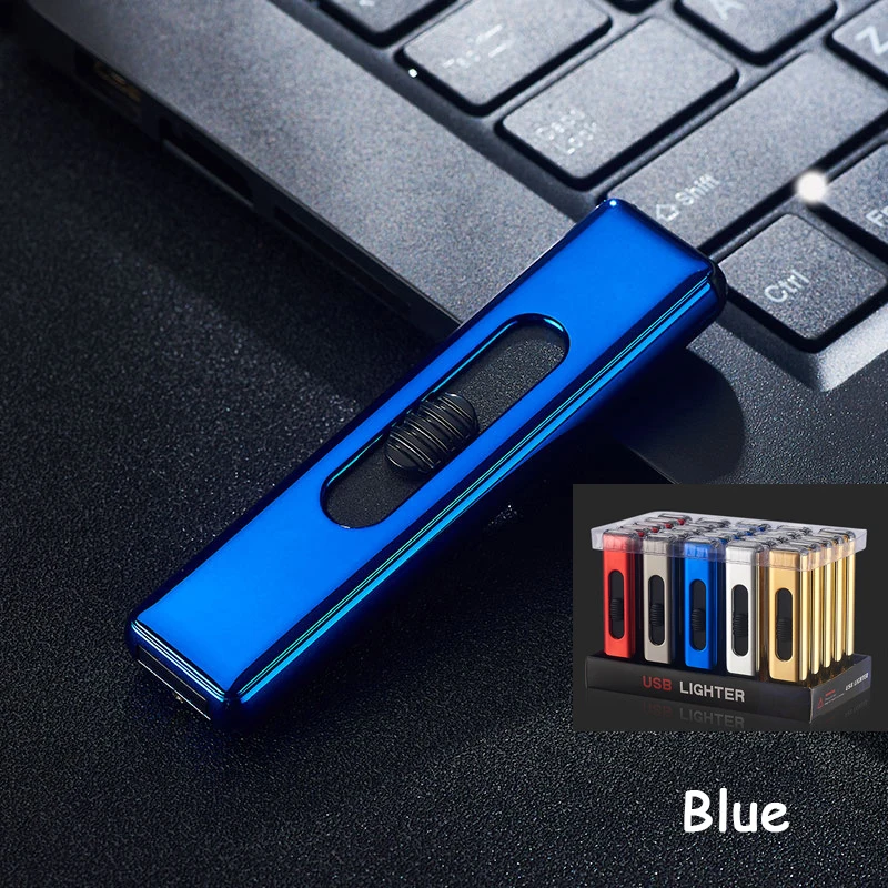 Открытый EDC USB Электронный двойной боковой прикуриватель с зажиганием легкая Зажигалка без газа Зажигалка новая плазменная дуговая зажигалка