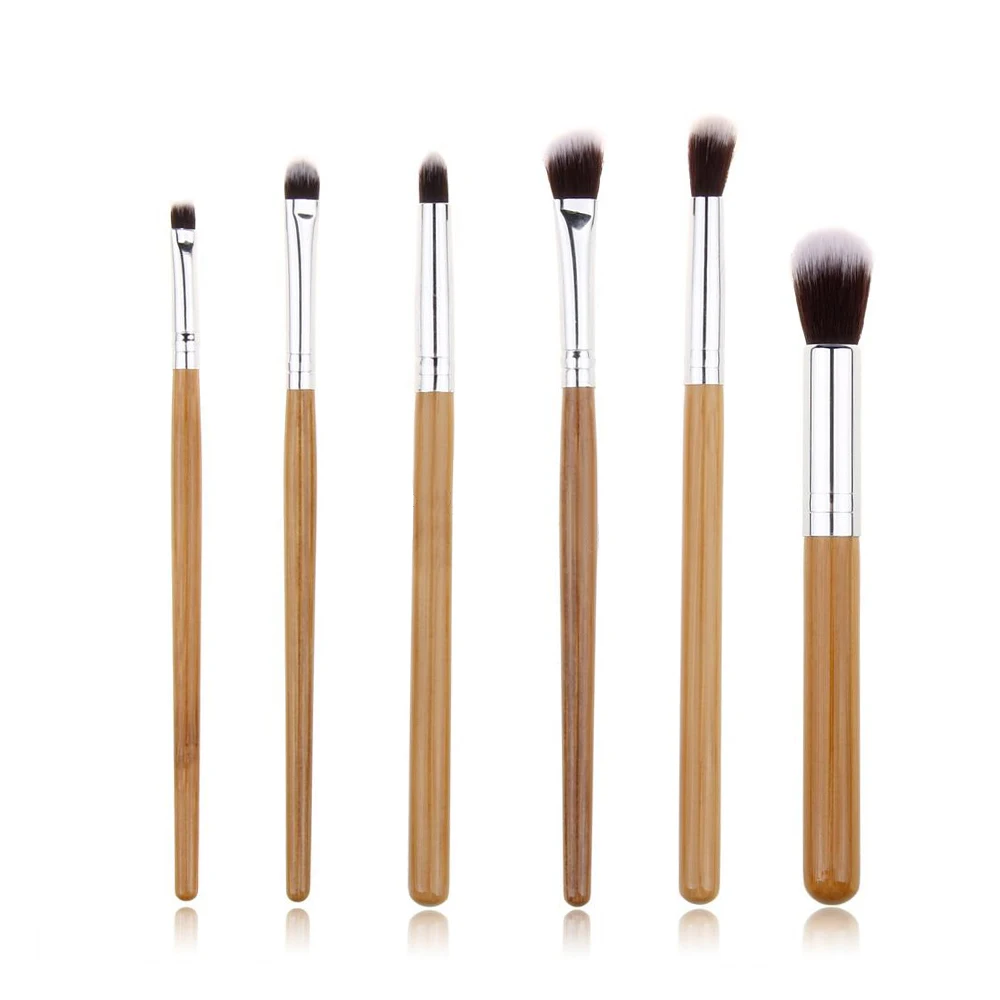 6pcs/Set Eye Shadow Foundation eyeliner Eyebrow Lip Brush Makeup Brushes set Tools cosmetics Kits beauty Make Up Set | Красота и