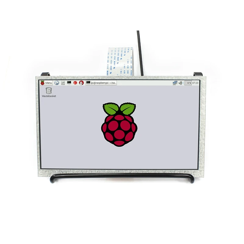 Raspberry Pi 7 дюймов ips Дисплей с 1024x600 Разрешение Точек на дюйм интерфейс без сенсорного управления для RPI 2B/3B/3B+/Zero W