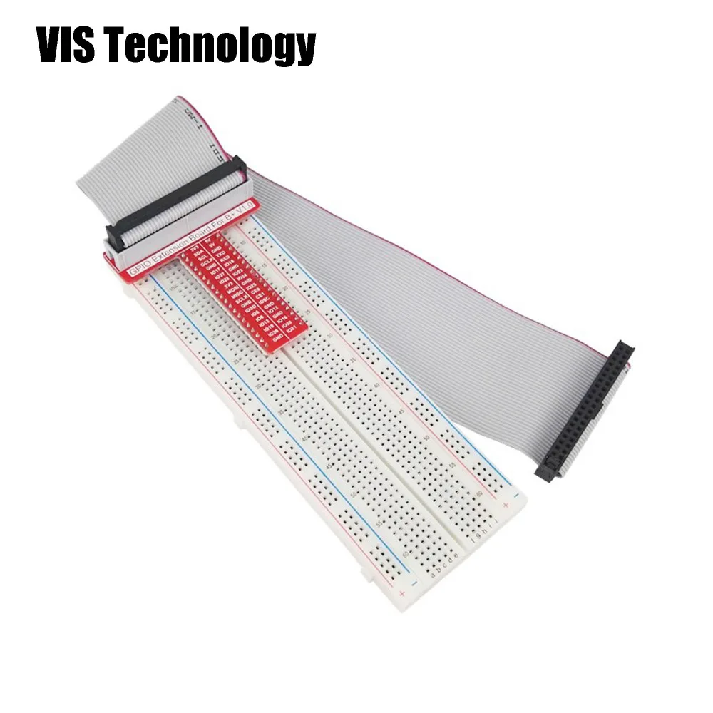 

40 Pin GPIO T Extension Board + MB-102 PCB Point Breadboard+40P Rainbow Cablefor for PI3 B,PI 3B,PI 3 B