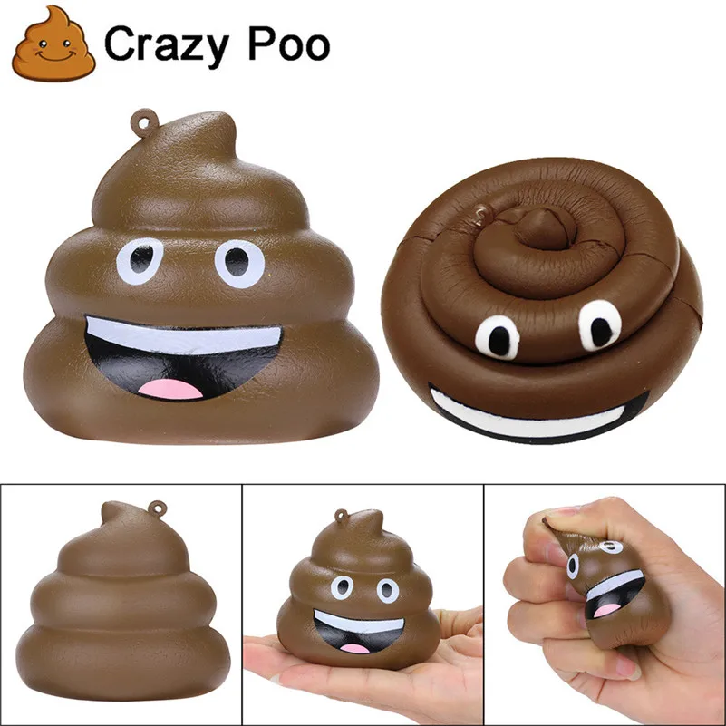 Squishy изысканный весело Сумасшедший Poo Ароматизированная подвеска замедлить рост снятие стресса игрушка замедлить рост салфетки