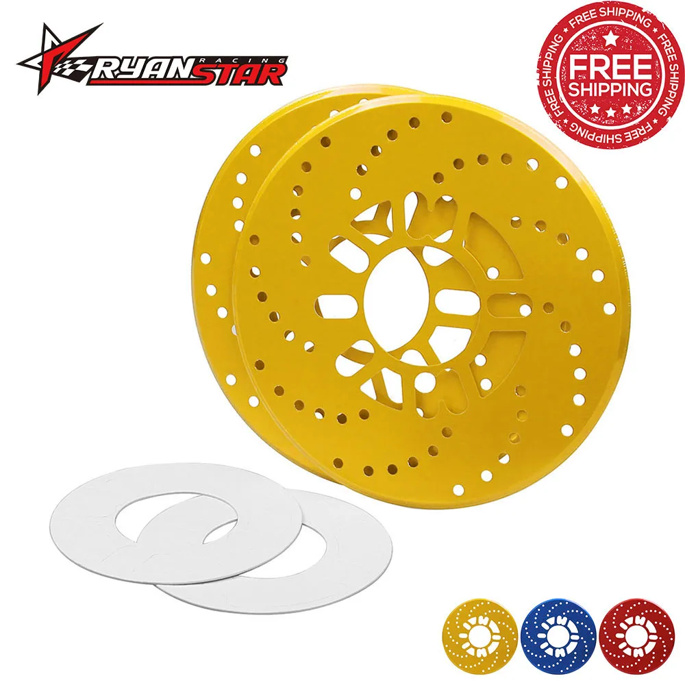 Free shipping New 2pcs Aluminum Universal Car Racing Disc Decorative