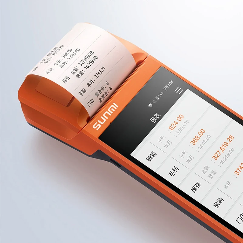 

Sunmi V1S Handheld wireless Printer 5.5-inch printer Scan code ordering machine WIFI Bluetooth Portable Thermal Receipt Printer