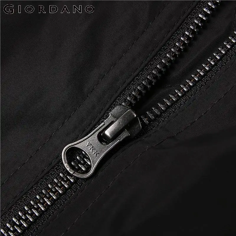Giordano женская пилотная куртка с длинными рукавами на молнии выполнена в одном