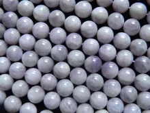 Envío gratis (33 perlas/cadena/89g) Madagascar kunzite natural strand 12-12.5mm suave ronda encanto de la gema de piedra para hacer la joyería