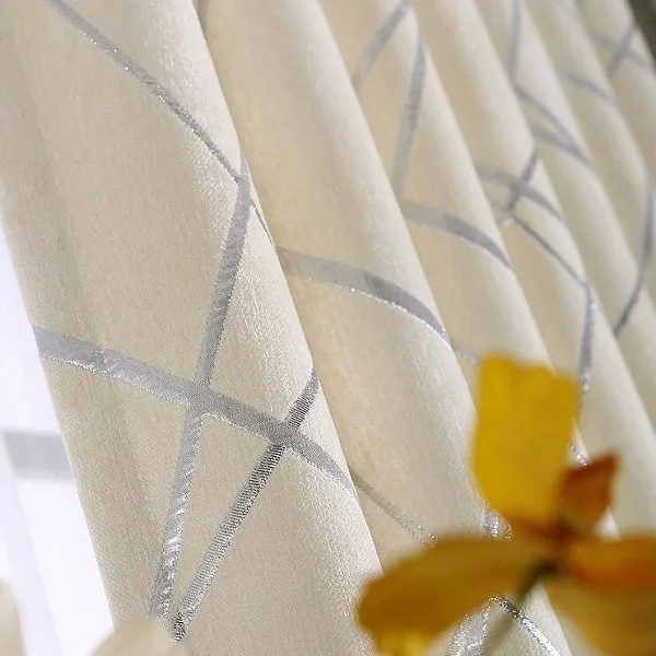 Новая плотная шенилловая ткань, серебристые жаккардовые затемненные занавески, занавески для спальни, занавески на окна, на заказ, s 293& 20 - Цвет: Color02