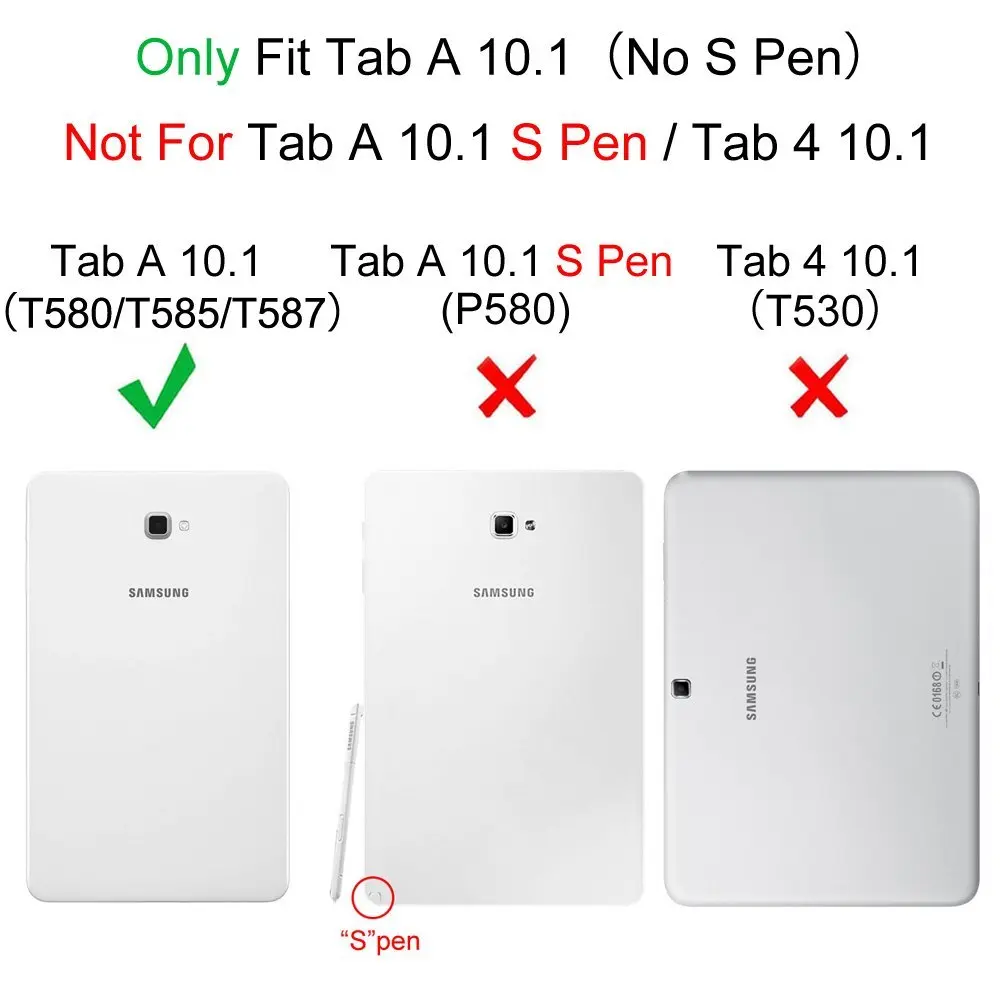 Чехол для Samsung Galaxy Tab A 10 1 вращающийся на 360 градусов чехол подставка A6 2016 SM T580 T585 T587