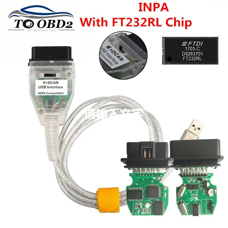 Интерфейсный USB кабель K + DCAN OBD2 для BMW INPA Ediabas EXPERT FTDI FT232RL переключатель BWM