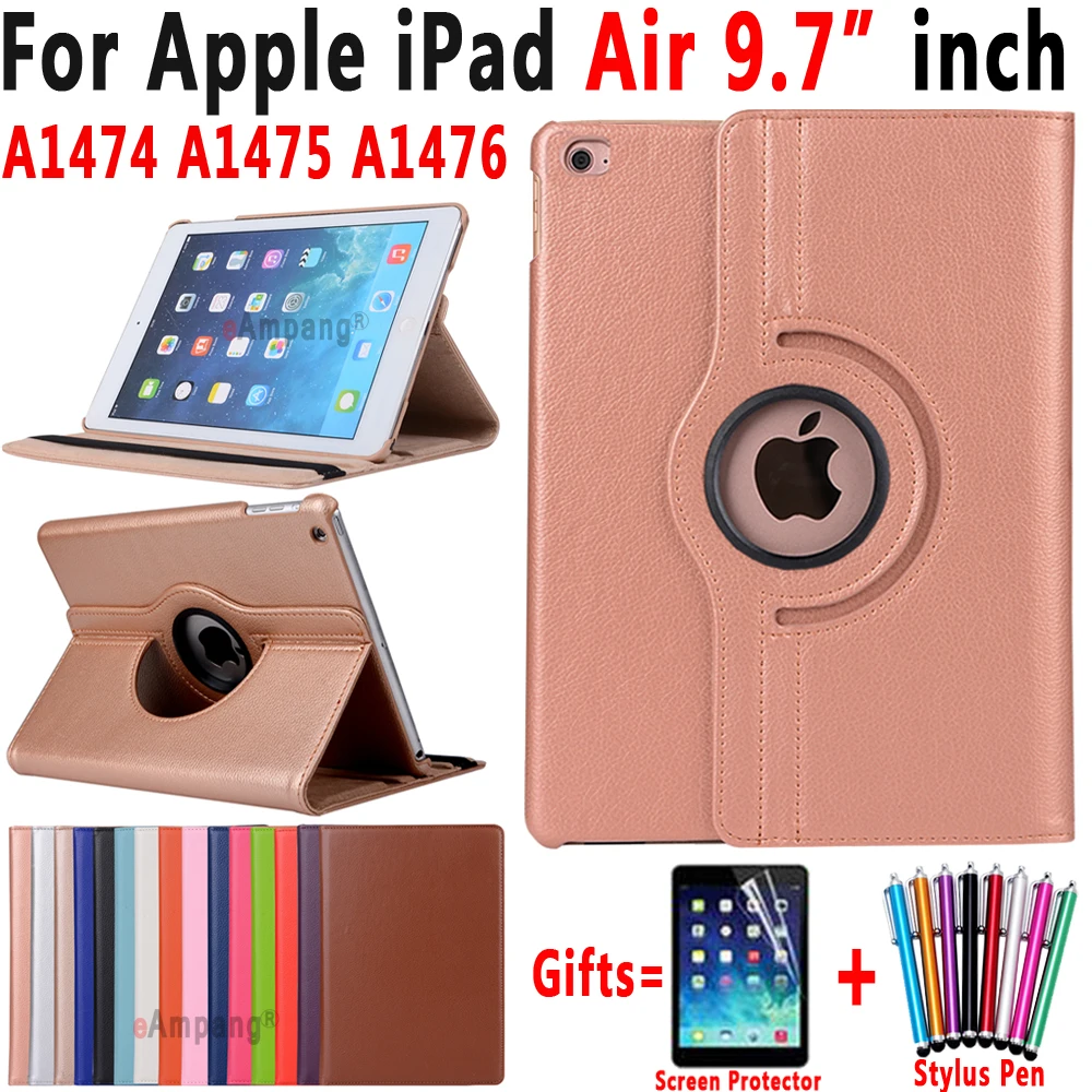 Кожаный чехол для Apple iPad Air 1 с поворотом на 360 градусов умный 5 9 7 | Аксессуары