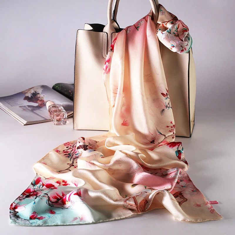 

Silk scarf ladies autumn and winter national wind wild long scarves