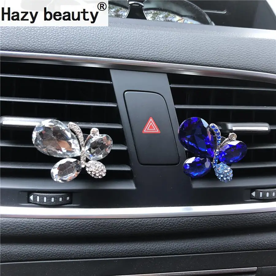 Хрустальная Бабочка автомобильный парфюм автомобильный Кондиционер Выход вентиляционный парфюм автомобильный выход вентиляционный освежитель воздуха автомобильный Стайлинг