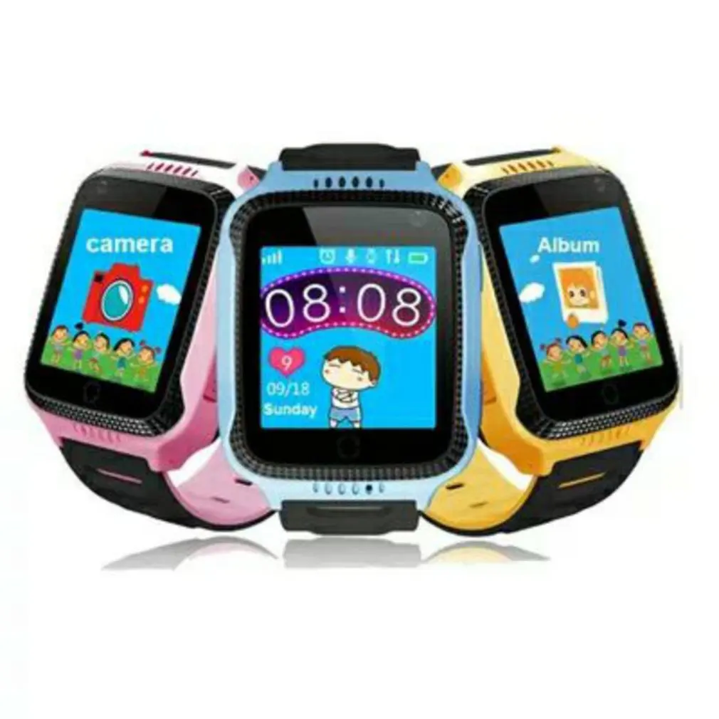 Q528 Smart Child Watch Touch Screen GPS Tracker SOS for Help Anti Lost Monitor Phone Call Wristwatch with Flashlight New Year