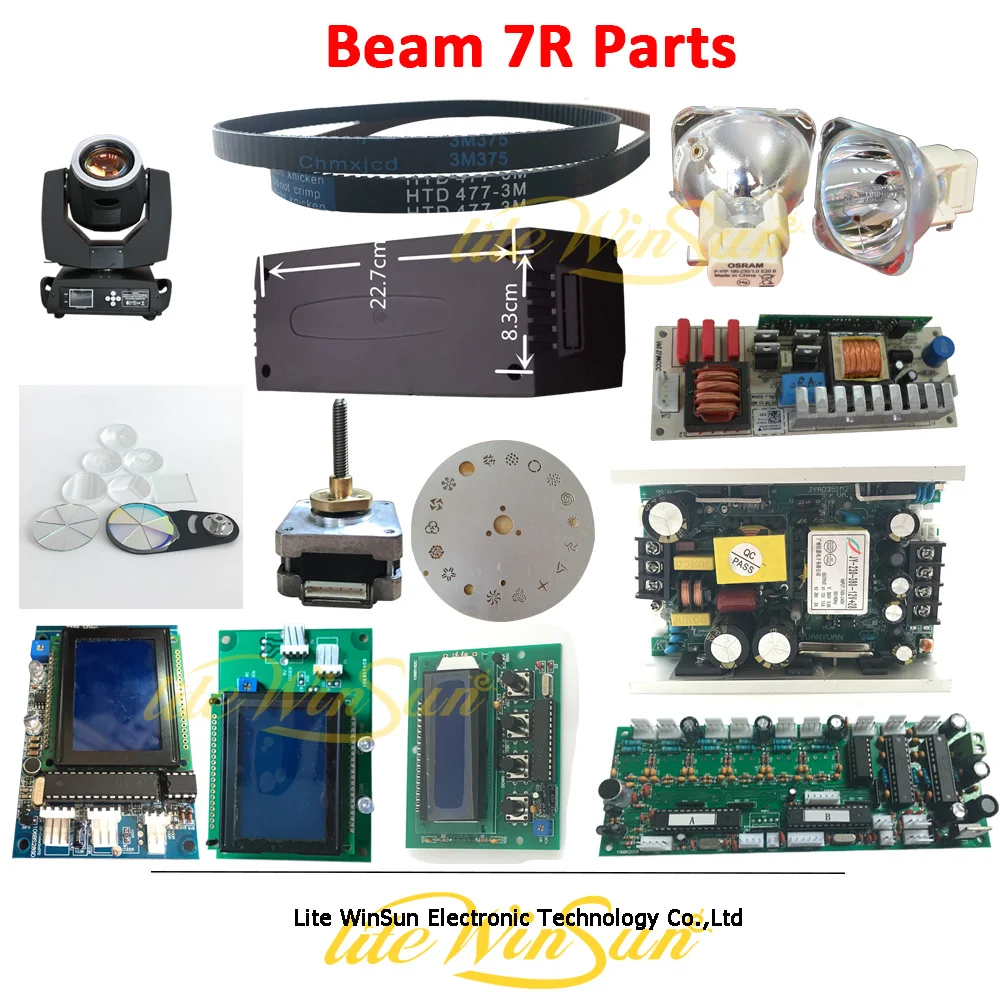 Litewinsune Free Ship Beam 7R 230W Beam 5R 200W Lighting Accessories Main Board Display Prism Gobo
