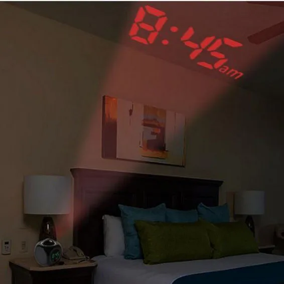 Led Projection Clock Electronic Desk Table Radio Nixie Talking Projector Watch Digital Alarm With Time Projection|clock electronic|clock with time