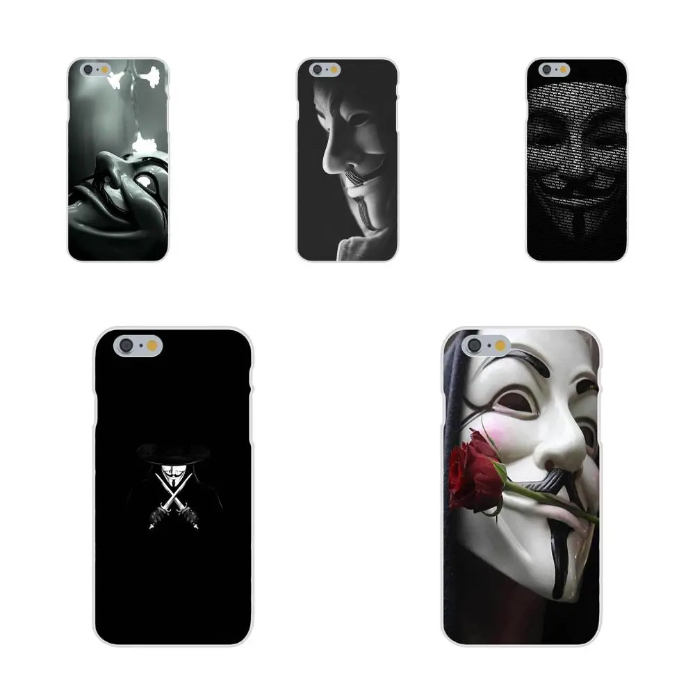 Smartphone Phone Transparent Cases For Galaxy J1 J2 J3 J330 J4 J5 J6 J7 J730 J8 2015 2016 2017 2018 mini Pro Anonymous Mask