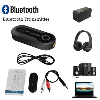 

Bluetooth 4.2 Audio Transmitter Mini 3.5mm AUX Stereo Bluetooth Transmitter For TV PC MP4 Wireless Adapter For Headset Speaker