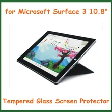 Закаленное Стекло Экран протектор для Microsoft поверхности 3 10." Планшеты PC anti-развеется Защитная Плёнки без розничная Вышивка Крестом Пакет
