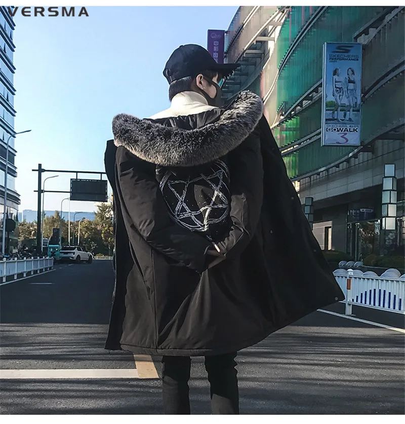 Versma 2018 high street hip hop oversize