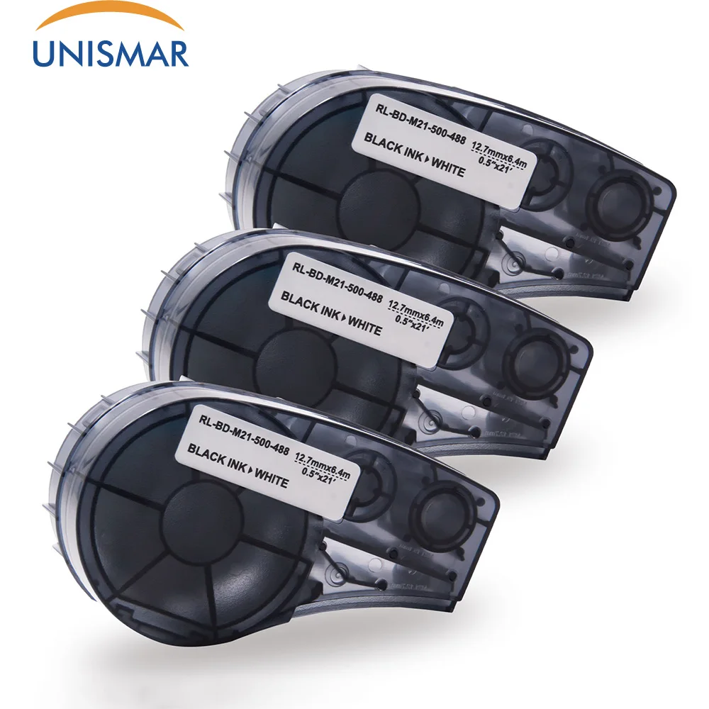 

3PCS Compatible for Brady M21-500-488 Polyester Film Label B-488 Label For Laboratory BMP 21 Mobile Printer LABPAL Label Printer