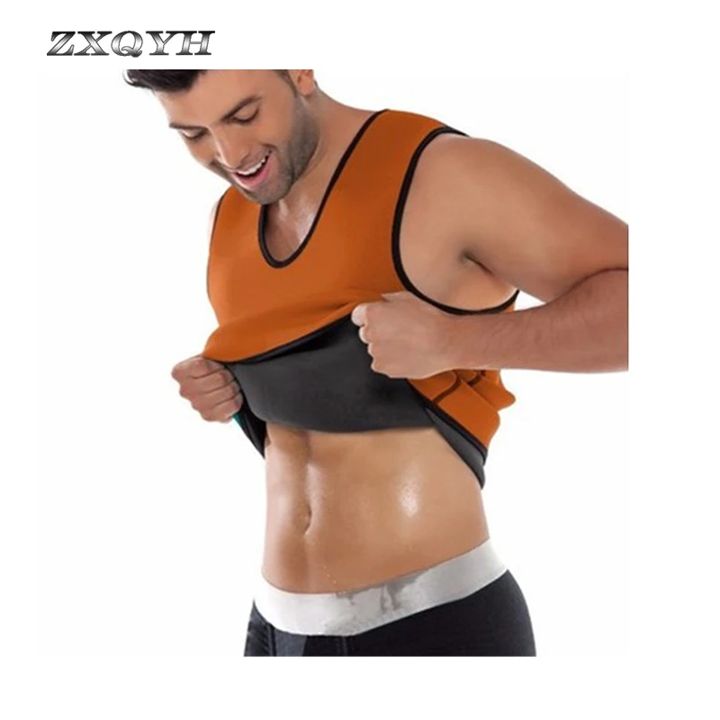 ZXQYH мужской неопреновый жилет для похудения, спортивная одежда для фитнеса, тренировочный жилет для пеших прогулок, Корректирующее белье, футболки для бега, жилет для похудения