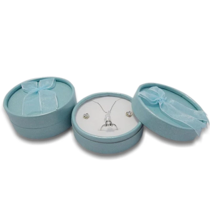 

Free Shipping Mixed Color 12pcs/lot 8*3.2cm Mix Color Round Jewelry Display Packaging Ring Box Makeup Organizer