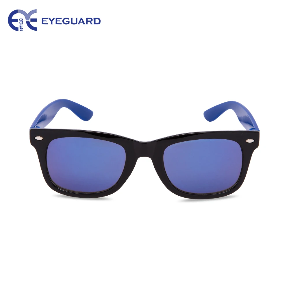 EYEGUARD UV400 очки Детские& солнце шляпа солнечных очков, Для Детей Кепка для улицы - Цвет линз: Синий