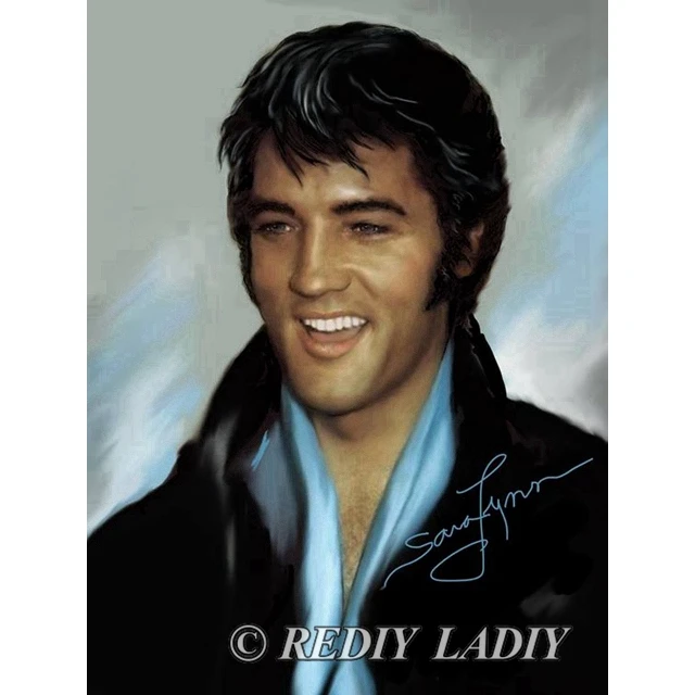 Full Square / Round Diamond Painting Kits Elvis Presley Mosaic Pattern