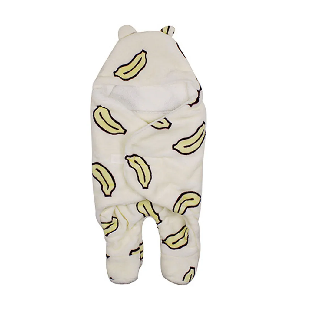 Детский фланелевый теплый и удобный спальный мешок ARLONEET для маленьких мальчиков и девочек, пеленка, уличное детское теплое одеяло W1203 - Цвет: WH