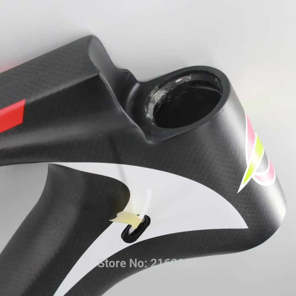 Sale Newest QILEFU Mountain bike matte 3K full carbon fibre bicycle thru axle frame carbon MTB 27.5/29er*15.5/17.5/19 inch Free ship 8