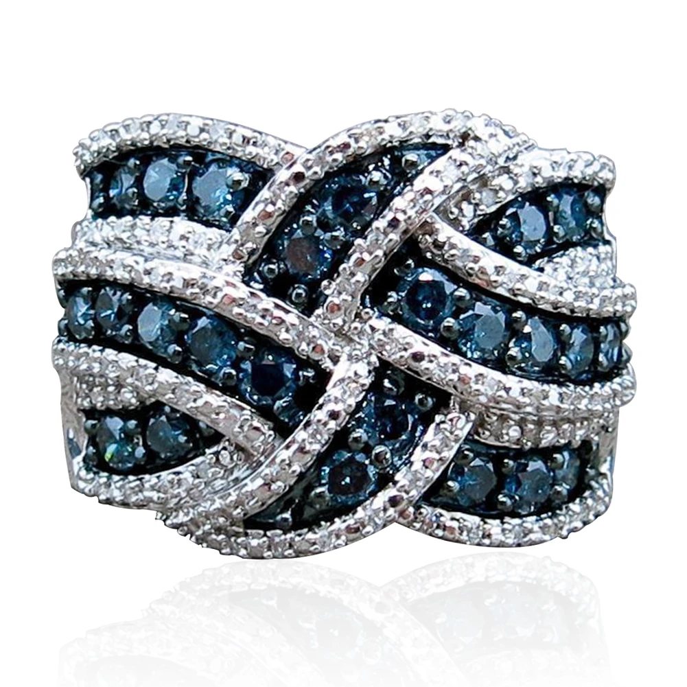

Blue Sapphire Wedding Band Engagement Jewelry Gorgeous