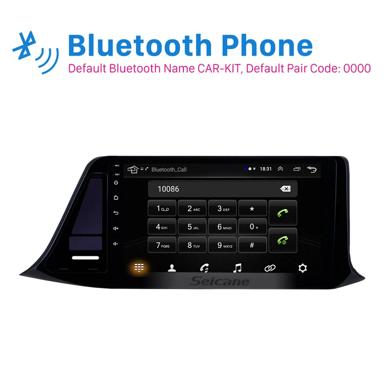 Flash Deal Seicane 2din android 8.1 9" Car GPS navi Head Unit Player for 2018 2019 Toyota C-HR RHD Support USB AUX WIFI Mirror Link SWC 1