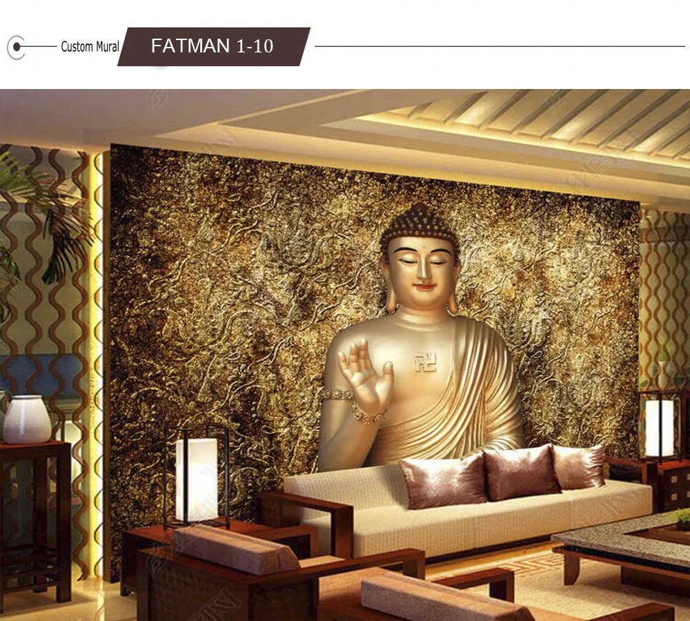 Пользовательские фото обои на заказ 3D стерео Будда обои гостиная отель фон Обои фреска