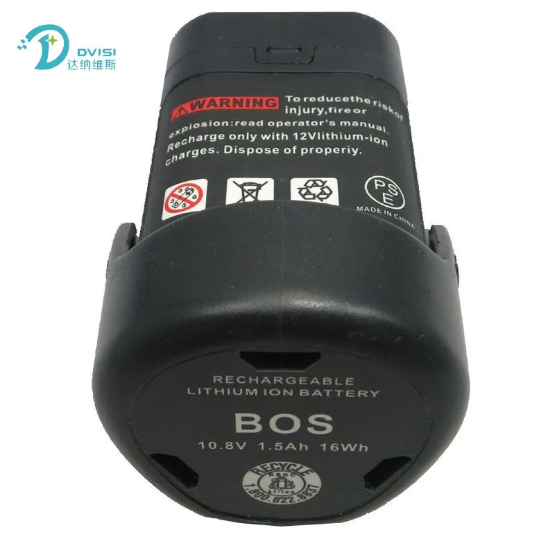 DVISI для Bosch 10,8 V 1500mAh аккумуляторная батарея электроинструменты литий-ионная батарея для Bosch2 607 336 014,2 607 336 864, BAT411