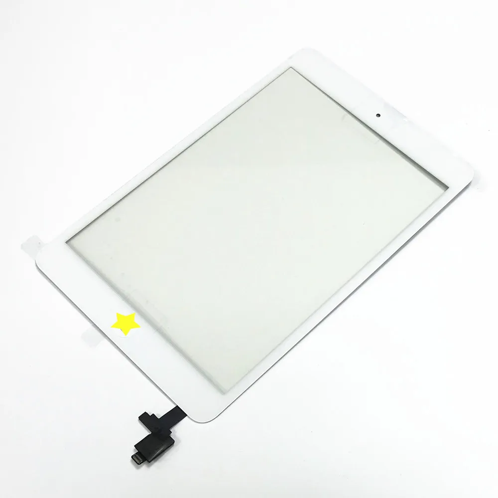 Сенсорное стекло для ipad mini 1 mini 2 7,9 ''сенсорный экран дигитайзер сенсорная стеклянная панель Digitzer Новинка с IC домашний ключ A1432 A1454 - Цвет: White with IC