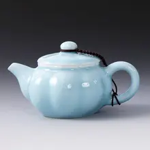 Личность серо-зеленого цвета для чая горшок домашний набор чайной посуды Кунг Фу одиночный керамический горшок серо-зеленого цвета для чая заварной чайник Набор