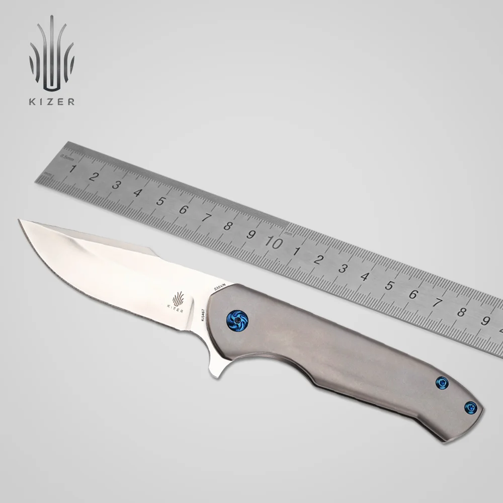 Нож kizer для выживания, охотничий нож, высококачественный складной карманный нож для улицы, полезные инструменты для кемпинга - Цвет: KI5467