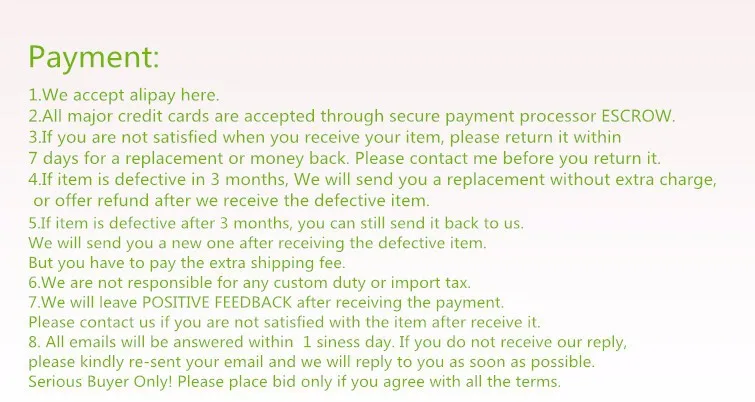 About Payment