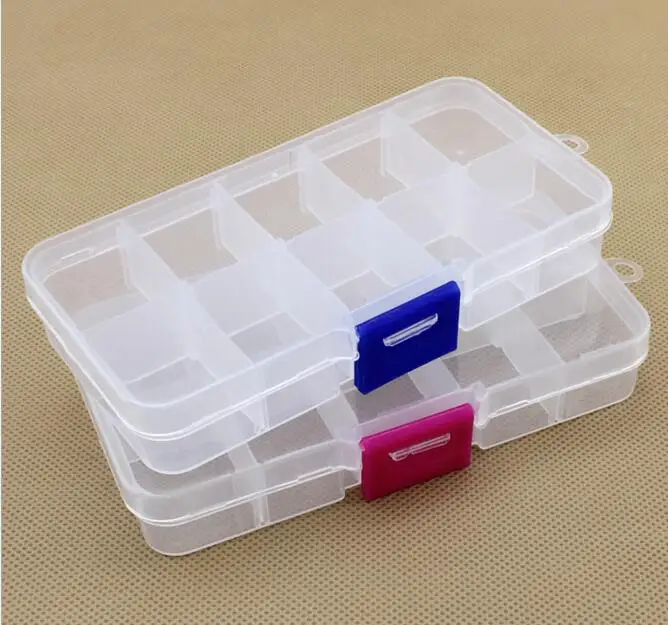 10 сетка съемная пластиковая коробка для хранения покрыта шкатулка с отделкой аксессуары из бисера
