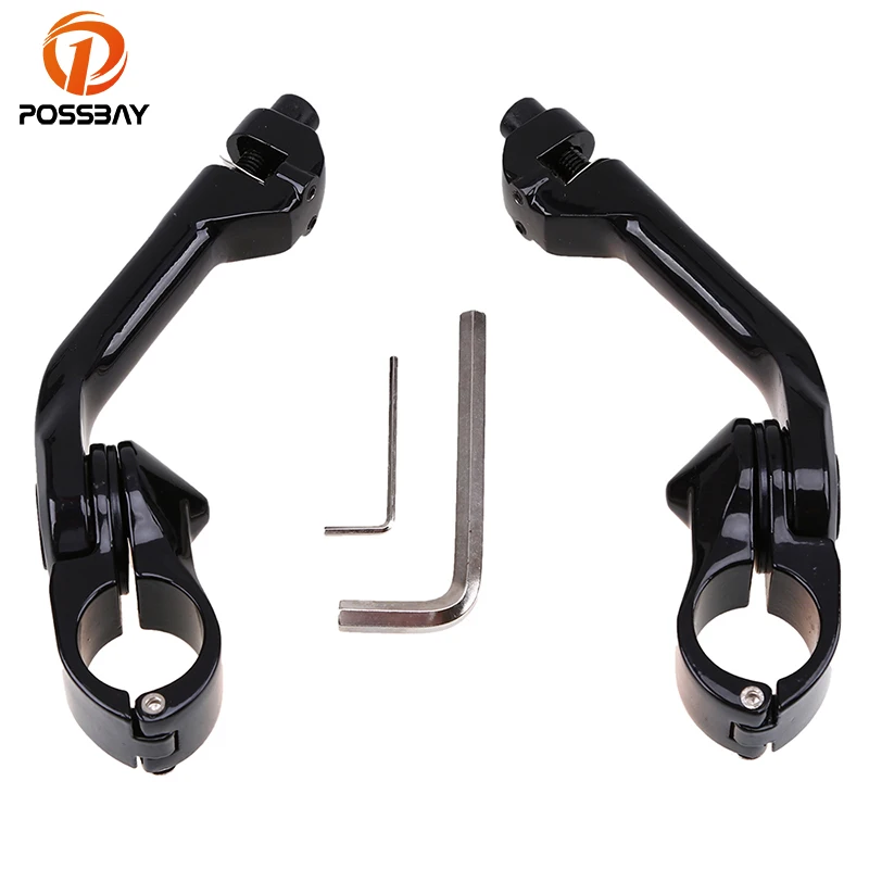 POSSBAY 32mm Motorcycle Foot Pegs Mount Kit Motocross Motocicleta Foot