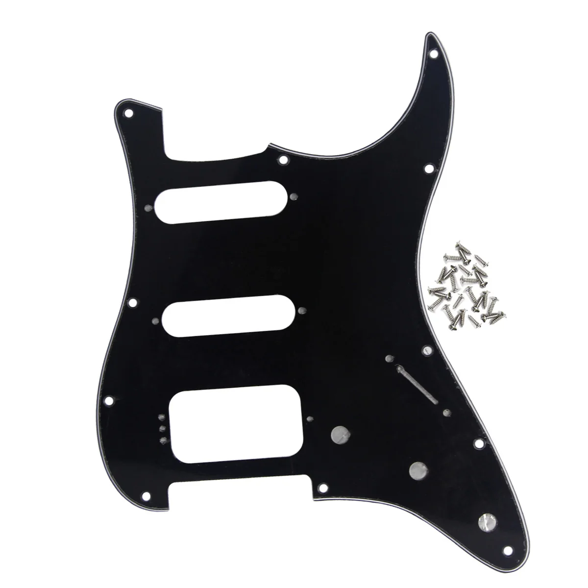 FLEOR 11 отверстия HSS ST Pickguard SSH гитарная царапина с винтами для гитарных частей